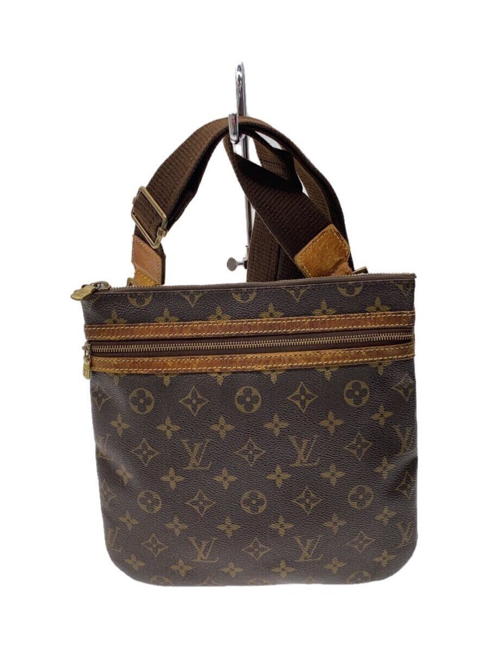 LOUIS VUITTON Pochette Bosphore Monogram Canvas Brown Monogram